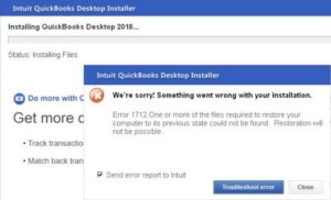 Remove QuickBooks Error 1712